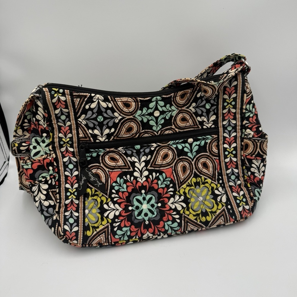 Vera Bradley Sierra Shoulder Bag Purse Quilted Floral Paisley Retired